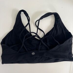 Athleta Black Strappy Sports Bra